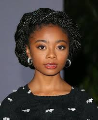 Skai Jackson Brings Back Her Long Box Braids Long Box Braids Braids For Black Hair Thick Hair Styles
