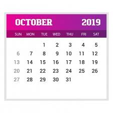 Ona je završila i počela s utorak. Gambar Kalender Oktober Png Vektor Psd Dan Clipart Dengan Latar Belakang Transparan Untuk Download Gratis Pngtree