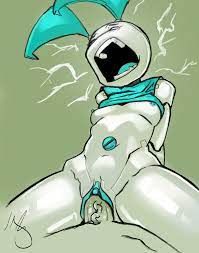 1girls andava areola blue nipples breasts clitoris closed eyes  cowgirl position duo electricity exposed breasts female female on top  functionally nude gynoid hairless pussy higher resolution available human  jenny