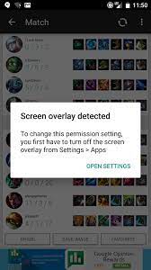 Screen overlay is a special permission granted to android apps, with the help of. Screen Overlay Detected Blocks Android Permissions Stack Overflow