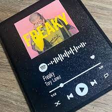 8x10 Spotify Glass Art Floating Frame