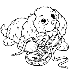 Tu vas voir, c'est facile ! Coloriage Chiot En Ligne Gratuit A Imprimer