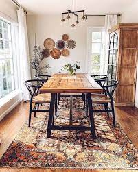 35 Gorgeous Modern Bohemian Dining Room Ideas Boho Dining Room Bohemian Dining Room Industrial Interior Style