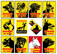 Our funny dog signs are a buyer's favorite! Beware Of Dog Warning Signs Vector Free Download