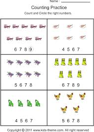 counting objects to 10 worksheets