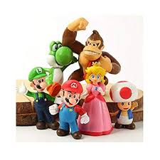 Walmart super mario birthday cakes : Super Mario Cake Topper Figures Toy Set Of 6 Party Supplies Birthday Cartoon Figure Decoration Walmart Com Walmart Com