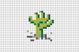 Zombie Hand Pixel Art Pixel Art Pattern Pixel Art Easy Pixel Art