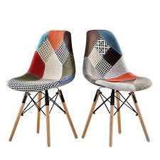 Pull the fabric snugly around curved corners to eliminate tucks on the top side of the cushion. Multicolor Modern Upholstered Style Side Fabric Chair Dining Chair Patchwork Multi Pattern Natural Wood Leg Dining Room Chair Dining Room Chairs Dining Chairdining Chair Styles Aliexpress