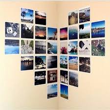 Ein Herz Aus Bildern Ganz Einfach Und Wunderschon Einfach Die Bilder Als Herz Aufkleben Und Schon Fertig Kreativ Zuhause Diy Fotowand Selber Machen