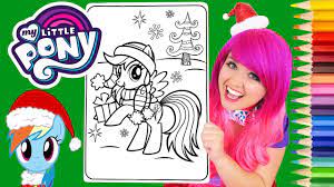 The elf on the shelf is a beloved book and holiday tradition involving santa's scout elves. Coloring My Little Pony Christmas Fluttershy Coloring Page Prismacolor Pencils Kimmi The Clown Youtube