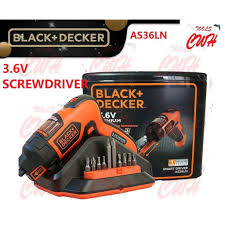 Sign up for a myblack+decker account for quick and easy access to saved products, projects plus, the batteries work with all the 20v max* black+decker products you already own. Black Decker As36ln 3 6v Cordless Screwdriver Portable Wireless Drivers Black And Decker Black Decker Blackdecker B D Bd Shopee Malaysia