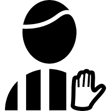 The best approach is to keep the signals high enough foreveryone to see. Football Referee With Hand Signal Free Sports Icons