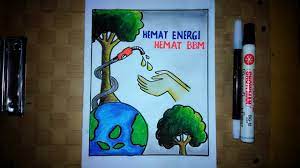 Cara Membuat Poster Hemat Energi Bbm Poster Hemat Energi Youtube