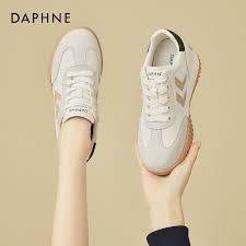 OE724: Giày Daphne Dexun cho nữ phong cách mới giày đế dày tăng chiều cao bên trong giày da thật