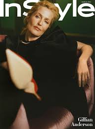 I started reading about her childhood. Gillian Anderson For Instyle Usa Suitably Stylish