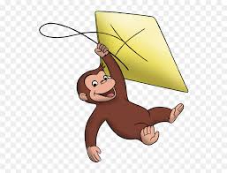 Curious George Flying A Kite Png Download Curious George And Kite Transparent Png Vhv