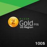 Razer Gold Pin 100 Usd Us Region The Gamers Mall Digital Gaming Shop In 2021 Razer Gift Card Generator Gold Pin