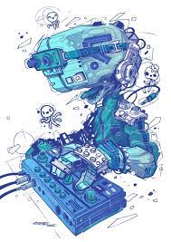 Vector Graphics With Minor Raster Effects Cyberpunk Art Concept Art Characters Illustration Art