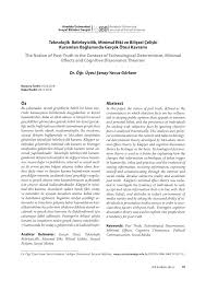 PDF) Teknolojik Belirleyicilik, Minimal Etki ve Bilişsel Çelişki Kuramları  Bağlamında Gerçek Ötesi Kavramı