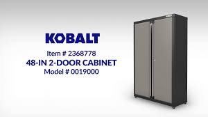 Kobalt garage cabinet customizable 10 rifle rack using secureit tactical. 36 In 2 Door 2 Drawer Cabinet Item 2368775 Youtube