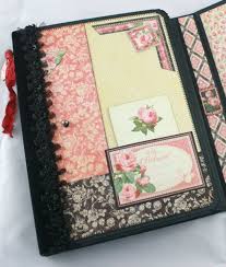 8 1 2 X 11 Mon Amour Scrapbook Album Pdf And Video Tutorial Scrapbook Album Mini Album Tutorial Memory Scrapbook