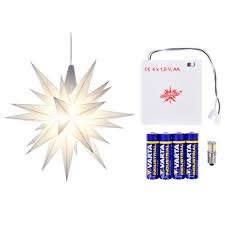 Herrnhuter Stern A1e 13 Cm Weiss Inkl Led Herrnhuter Sterne Herrnhuter Led Stern