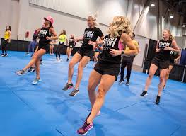 It will force you to take full and deeper breaths, toughening your diaphragm and respiratory system. Hailey Seim Right Participates In A High Fitness Group Aerobics Class During The Idea World Fitness Nutrition Expo At The Las Vegas Convention Center In Las Vegas On Thursday July 20