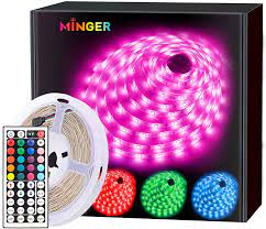 Amazon Com Minger Led Strip Lights 16 4ft Rgb Color Changing Led Lights For Home Kitchen Room Bedroom Dorm Room Bar With Ir Remote Control 5050 Leds Diy Mode Home Improvement In rooms like the kitchen, living room, dining room and bedroom, we use rgbw led strips in addition to our. minger led strip lights 16 4ft rgb color changing led lights for home kitchen room bedroom dorm room bar with ir remote control 5050 leds diy