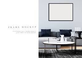 Download Frame Mockup 359 Black Landscape Frame Mockup Interior Mockup Filtergrade