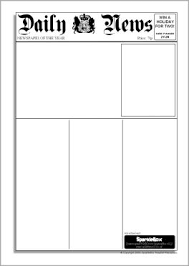 Editable Newspaper Templates Sb6536 Sparklebox Newspaper Template Word Newspaper Article Template Newspaper Template
