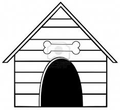 Barn House Clipart Black And White Dog House Clipart The Cliparts Dog Kennel Dog Kennel Cover Dog Outline