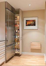A Comfortable Kitchen Prepared Using Universal Design Space Saving Kitchen Modern Kitchen Pantry Pantry Design