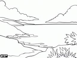 Push pack to pdf button and download pdf coloring book for free. Lake Landscape Drawings Drawing Artwork Coloring Pages