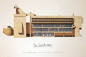 Sainte Marie De La Tourette Lyon Art Print Le Corbusier Art Com Le Corbusier Corbusier Landscape Architecture Design