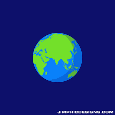 Earth Spinning Gif Animation Animated Typography Earth Animation Vector Illustration People