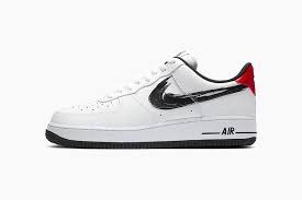 Nike Air Force 1 07 Lv8 University Red Black In 2020 Nike Air Force Nike Nike Air