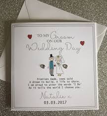 A Personal Favourite From My Etsy Shop Https Www Etsy Com Uk Listing 485976128 Groom Wedding Day Card Husband To Wedding Day Cards Groom Card Our Wedding Day