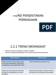 Bab 2 trend semasa dalam perniagaan unit 2 3. Trend Persekitaran Perniagaan Tingkatan 4