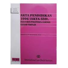 Apa itu akta pendidikan 1996 ???? Akta Pendidikan 1996 Akta 550 Shopee Malaysia