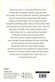 Contoh esai yang ditulis oleh goenawan mohamad. Kata Dan Pengalaman Mojokstore Com