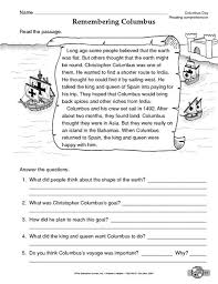 Columbus Day Worksheet Reading Comprehension The Mailbox Reading Comprehension Worksheets Social Studies Worksheets Reading Comprehension