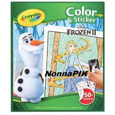 Contains 32 coloring pages and over 50 large stickers with a frozen 2 theme. Crayola Frozen 2 Color Sticker Book Shopee Indonesia