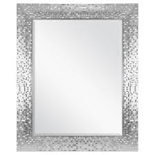 Remove tiles in various places to create space for other colors. Better Homes Gardens Silver Glam Mosaic Tile Wall Mirror 23x28 Inch Walmart Com Walmart Com