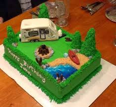Parents be warned though, there's a 60 minute prep time that goes into this cake, but once it's done, you'll realize it was totally worth it. Camping Themed Birthday Cake Roo 233s Learn To Rv