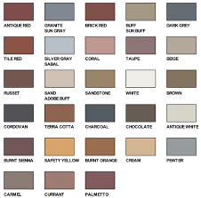 Concrete Color Chart Stevens Stone Brick