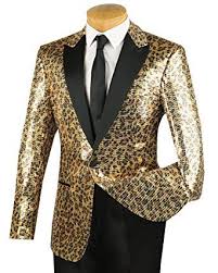 Black And Gold Mens Suit Jacket Vinci Men S Gold Cheetah Print Sequins 1 Button Classic Fit Tuxedo Jacket W Black Shawl Lapel New Review Mens Dinner Jacket Man Dress Design Gold Sequin Blazer