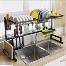 Perfect for holding spatulas, spoons, whisks, and tongs, this holder keeps all of your utensils organized and within reach! Stainless Steel Kitchen Rack Sink Dish Rack Drain Dish Rack Kitchen Utensils Storage Supplies Racks Holders Aliexpress