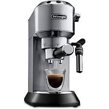 Compatible with ground coffee & pod coffee. Amazon De De Longhi Ecp 35 31 Espresso Siebtragermaschine Siebtragerhalter Mit Aluminium Finish Professionelle Milchschaum Duse Filtereinsatz Fur 1 Oder 2 Tassen Auch Fur Pads Geeignet Schwarz Silber