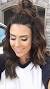 Half Up Bun Curled Hair