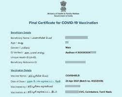 This certificate is valid only if the vaccine or prophylaxis used has been approved by the world health organization. Error Crops Up In Final Covid 19 Vaccination Certificate The Hindu